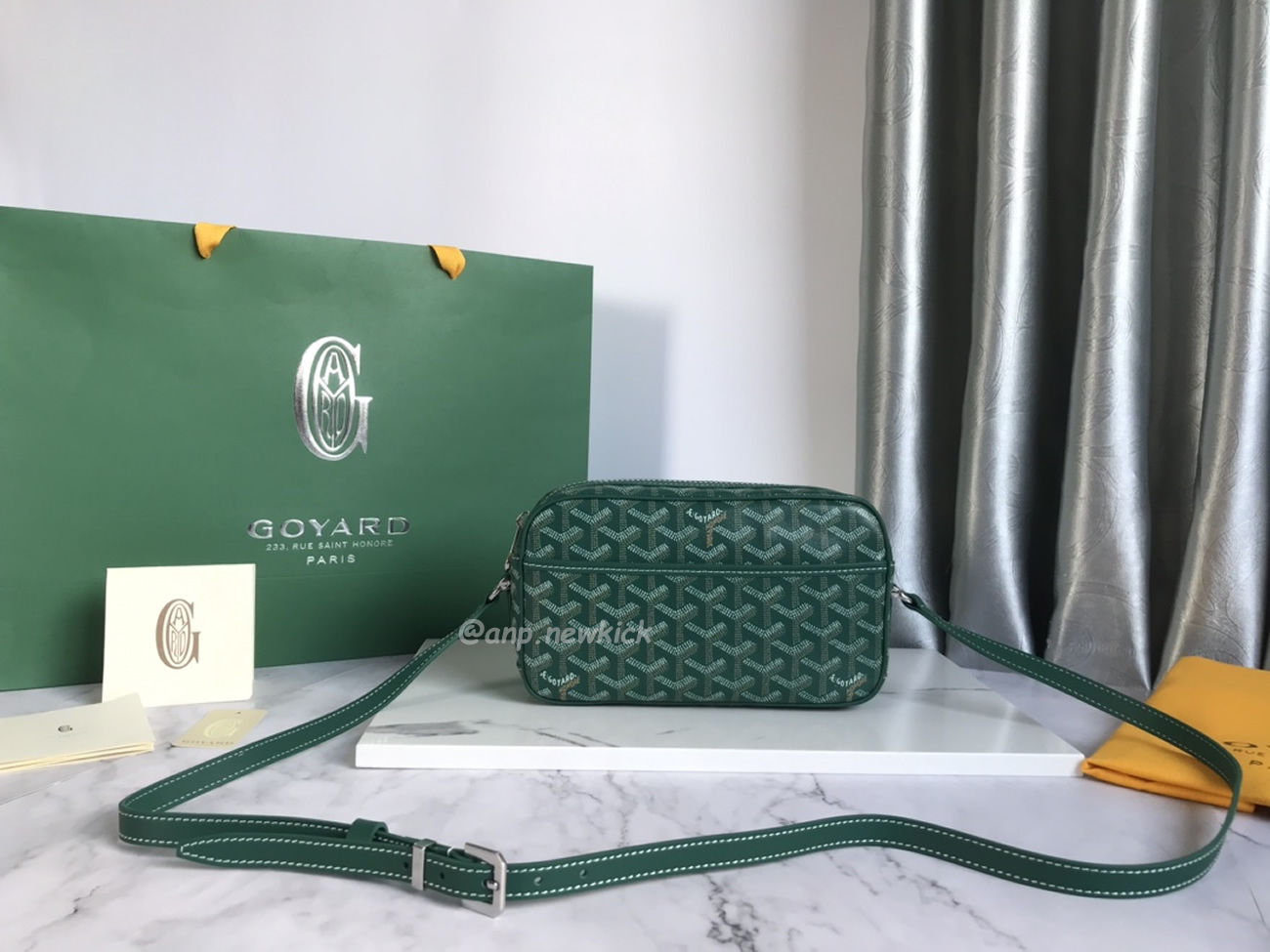 Goyard Cap Vert Camera Bag 13 Cm X 6.5 Cm X 22 Cm (21) - newkick.cc